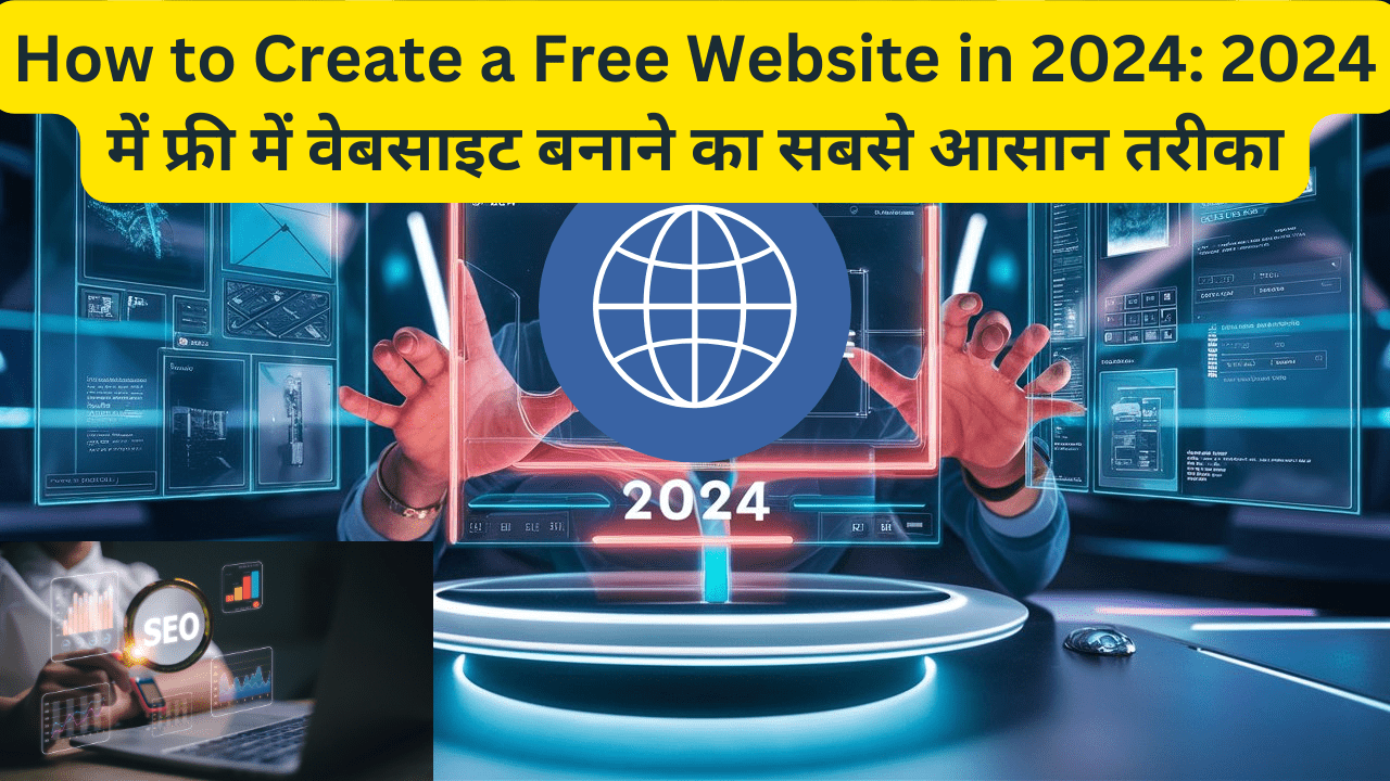 How to Create a Free Website in 2024 2024 में फ्री में वेबसाइट बनाने का सबसे आसान तरीका