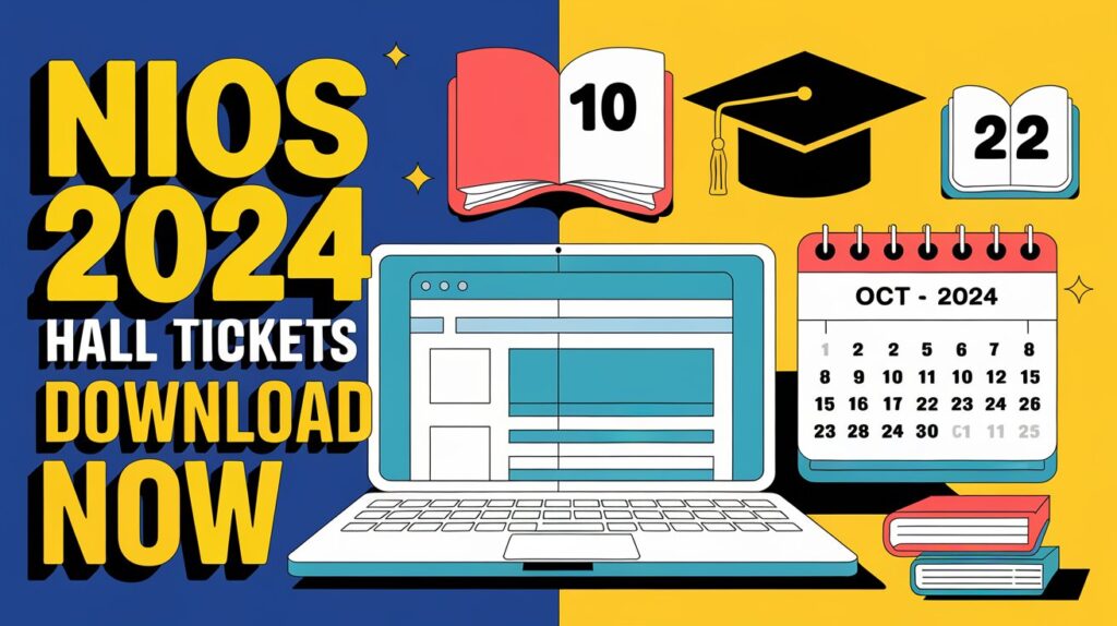 NIOS Class 10th 12th Hall Ticket 2024 Released Download Admit Card for October-November Theory Exams