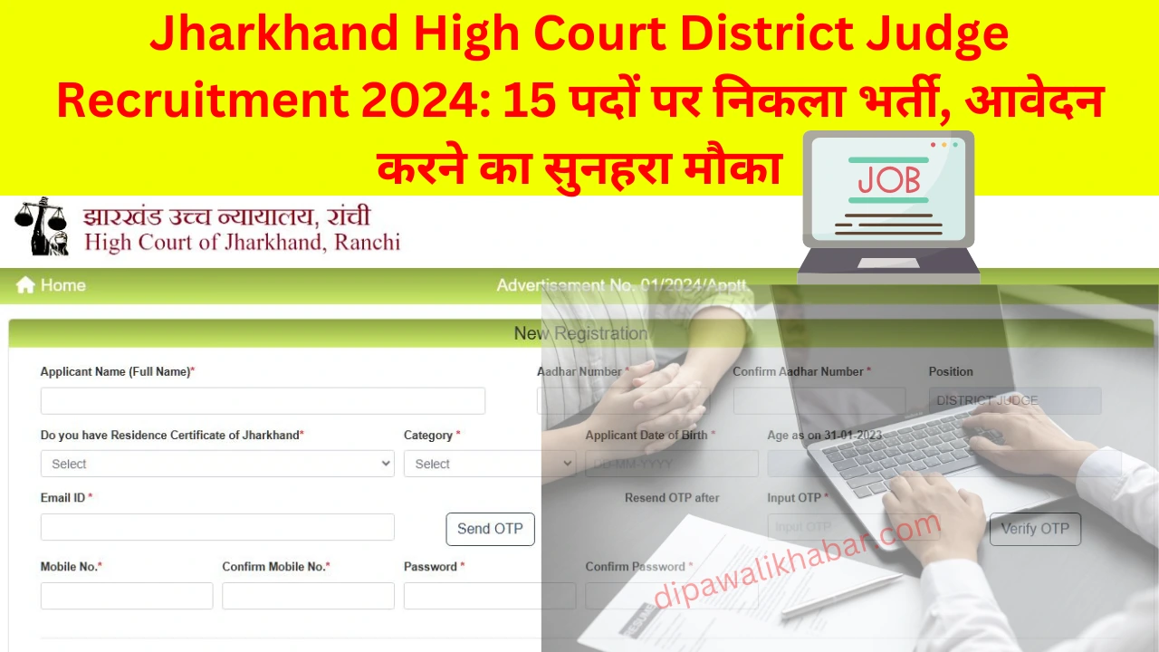 Jharkhand High Court District Judge Recruitment 2024