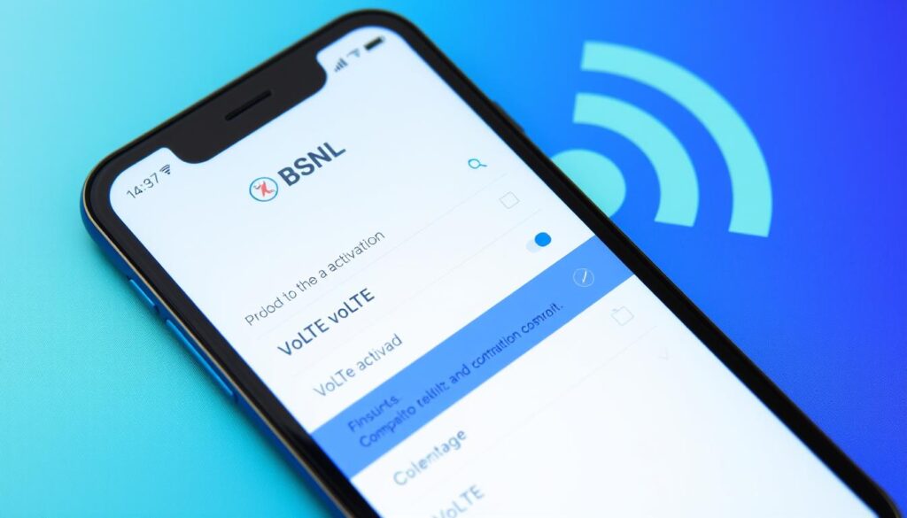 How do I activate VoLTE in BSNL 4G for my iPhone